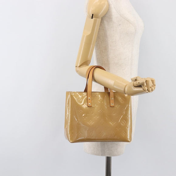 LOUIS VUITTON Monogram Vernis Reade PM Hand Bag Noisette M91334 LV Auth ep15734A