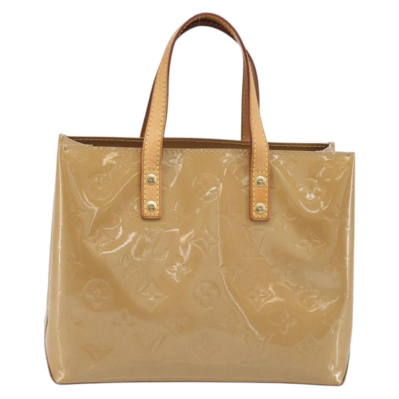 LOUIS VUITTON Monogram Vernis Reade PM Hand Bag Noisette M91334 LV Auth ep15734A