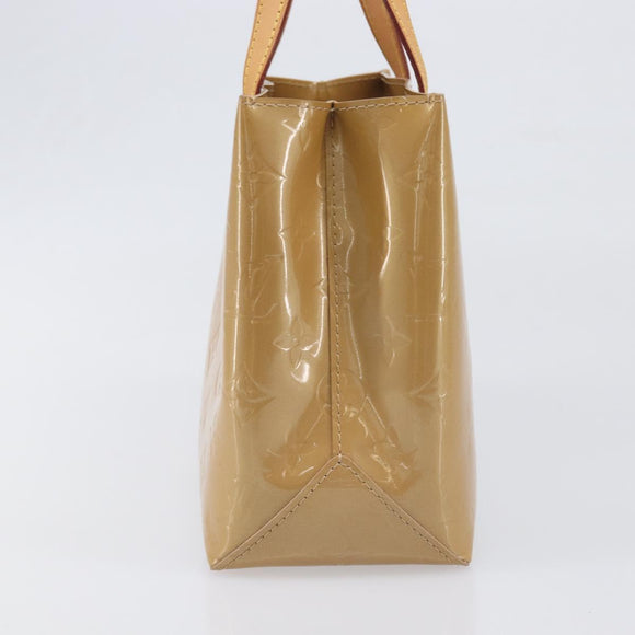 LOUIS VUITTON Monogram Vernis Reade PM Hand Bag Noisette M91334 LV Auth ep15734A