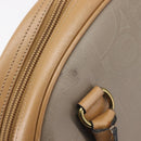 Christian Dior Trotter Hand Bag PVC Leather Beige Gold Tone Auth ep15735A-11