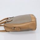 Christian Dior Trotter Hand Bag PVC Leather Beige Gold Tone Auth ep15735A-4