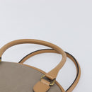 Christian Dior Trotter Hand Bag PVC Leather Beige Gold Tone Auth ep15735A-8