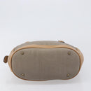 Christian Dior Trotter Hand Bag PVC Leather Beige Gold Tone Auth ep15735A-5