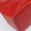 LOUIS VUITTON Monogram Vernis Reade PM Hand Bag Rouge M91088 LV Auth ep15737A-16