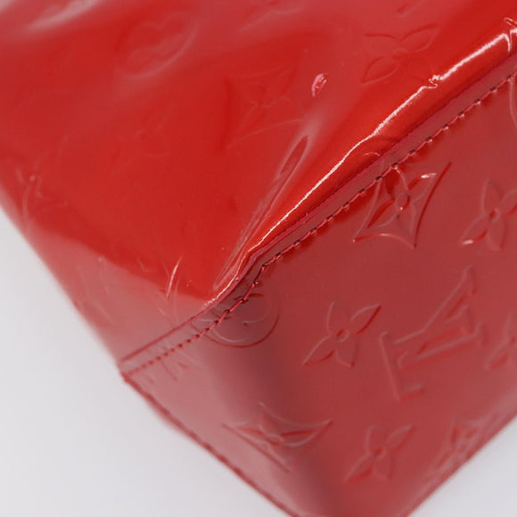 LOUIS VUITTON Monogram Vernis Reade PM Hand Bag Rouge M91088 LV Auth ep15737A