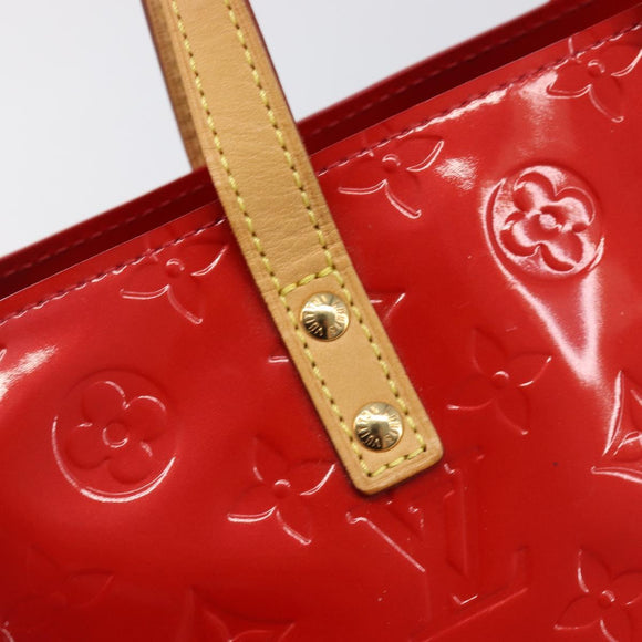 LOUIS VUITTON Monogram Vernis Reade PM Hand Bag Rouge M91088 LV Auth ep15737A
