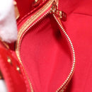 LOUIS VUITTON Monogram Vernis Reade PM Hand Bag Rouge M91088 LV Auth ep15737A-22