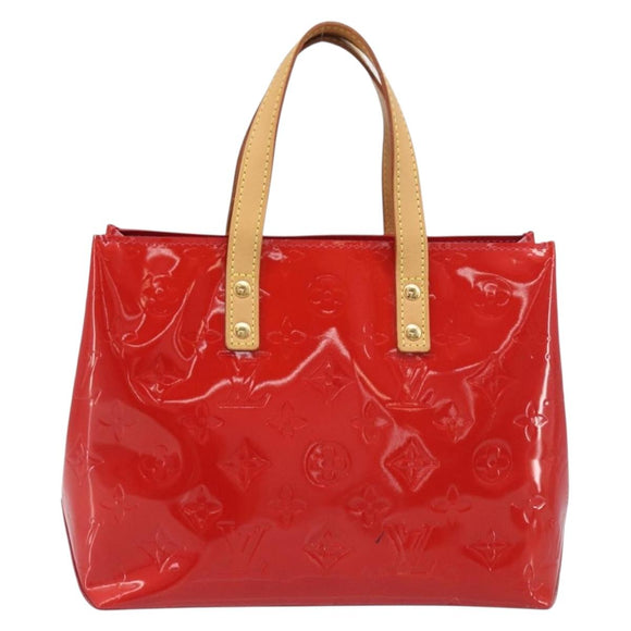 LOUIS VUITTON Monogram Vernis Reade PM Hand Bag Rouge M91088 LV Auth ep15737A