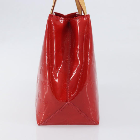 LOUIS VUITTON Monogram Vernis Reade PM Hand Bag Rouge M91088 LV Auth ep15737A