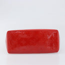 LOUIS VUITTON Monogram Vernis Reade PM Hand Bag Rouge M91088 LV Auth ep15737A-5