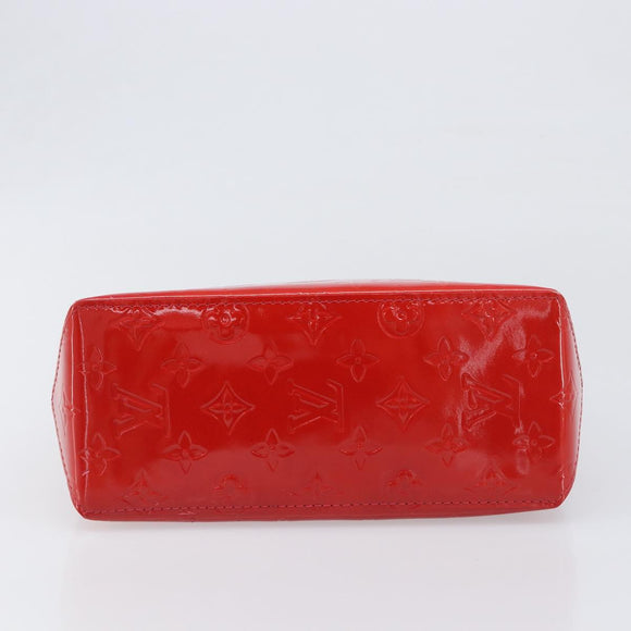 LOUIS VUITTON Monogram Vernis Reade PM Hand Bag Rouge M91088 LV Auth ep15737A