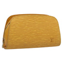 LOUIS VUITTON Epi Dauphine PM Pouch Yellow M48449 LV Auth ep15742-1