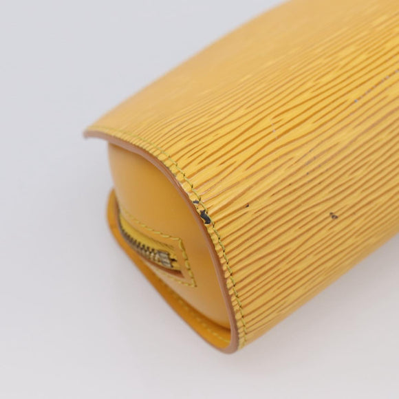 LOUIS VUITTON Epi Dauphine PM Pouch Yellow M48449 LV Auth ep15742
