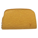 LOUIS VUITTON Epi Dauphine PM Pouch Yellow M48449 LV Auth ep15742-13