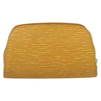 LOUIS VUITTON Epi Dauphine PM Pouch Yellow M48449 LV Auth ep15742 - 0