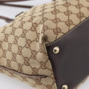 GUCCI GG Canvas Tote Bag Beige Gold Tone 169946 Auth ep15744-10