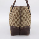 GUCCI GG Canvas Tote Bag Beige Gold Tone 169946 Auth ep15744-4
