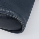 Christian Dior Hand Bag Leather Navy Gold Tone Auth ep15745-12