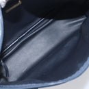 Christian Dior Hand Bag Leather Navy Gold Tone Auth ep15745-17
