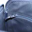 Christian Dior Hand Bag Leather Navy Gold Tone Auth ep15745-20