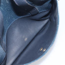 Christian Dior Hand Bag Leather Navy Gold Tone Auth ep15745-22
