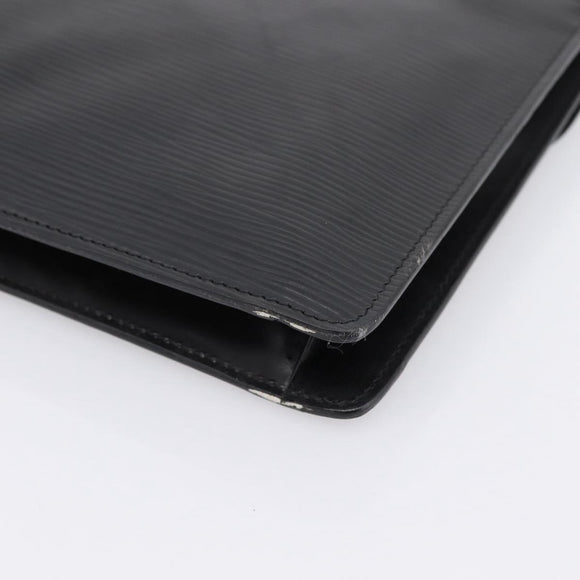 LOUIS VUITTON Epi Montaigne 27 Clutch Bag Black M52652 LV Auth ep15746