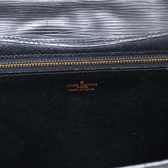 LOUIS VUITTON Epi Montaigne 27 Clutch Bag Black M52652 LV Auth ep15746