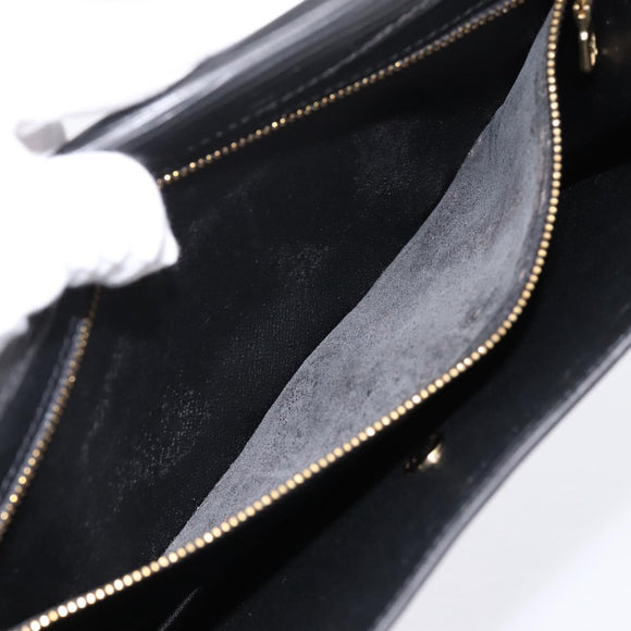 LOUIS VUITTON Epi Montaigne 27 Clutch Bag Black M52652 LV Auth ep15746