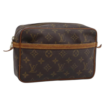 LOUIS VUITTON Monogram Compiegne 23 Clutch Bag M51847 LV Auth ep15748