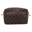 LOUIS VUITTON Monogram Compiegne 23 Clutch Bag M51847 LV Auth ep15748-3