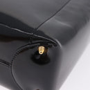 Christian Dior Maris Pearl Hand Bag Patent 2way Black Gold Tone Auth ep15753A-17