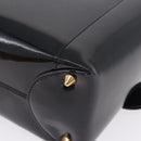 Christian Dior Maris Pearl Hand Bag Patent 2way Black Gold Tone Auth ep15753A-19