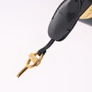 Christian Dior Maris Pearl Hand Bag Patent 2way Black Gold Tone Auth ep15753A-10