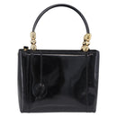 Christian Dior Maris Pearl Hand Bag Patent 2way Black Gold Tone Auth ep15753A-13