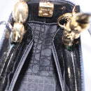 Christian Dior Maris Pearl Hand Bag Patent 2way Black Gold Tone Auth ep15753A-23