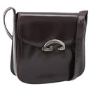 GUCCI Shoulder Bag Leather Brown Gold Tone Auth ep15755-1