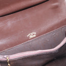 GUCCI Shoulder Bag Leather Brown Gold Tone Auth ep15755-10