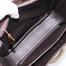 GUCCI Shoulder Bag Leather Brown Gold Tone Auth ep15755-11
