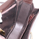 GUCCI Shoulder Bag Leather Brown Gold Tone Auth ep15755-17