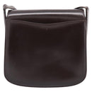 GUCCI Shoulder Bag Leather Brown Gold Tone Auth ep15755-2