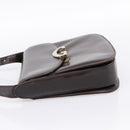 GUCCI Shoulder Bag Leather Brown Gold Tone Auth ep15755-3
