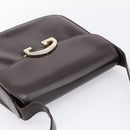GUCCI Shoulder Bag Leather Brown Gold Tone Auth ep15755-6