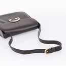GUCCI Shoulder Bag Leather Brown Gold Tone Auth ep15755-7