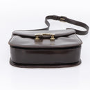 GUCCI Shoulder Bag Leather Brown Gold Tone Auth ep15755-5