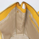 CELINE Tote Bag Leather Yellow Gold Tone Auth ep15757-18