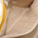 CELINE Tote Bag Leather Yellow Gold Tone Auth ep15757-21