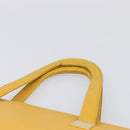CELINE Tote Bag Leather Yellow Gold Tone Auth ep15757-8