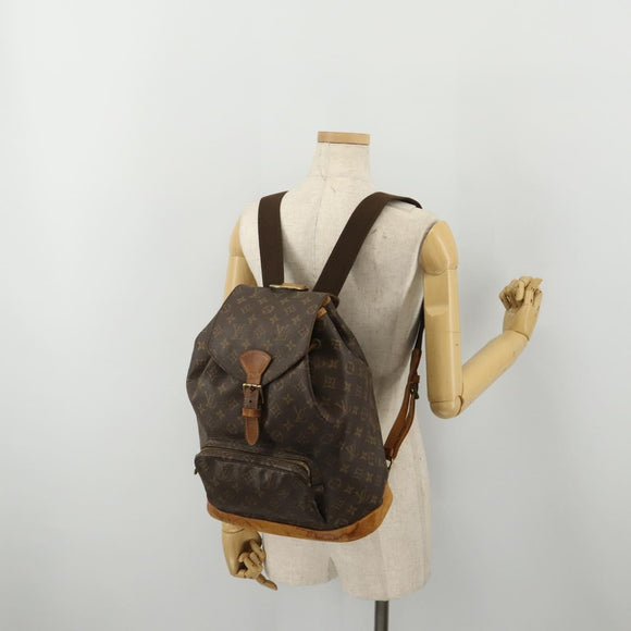 LOUIS VUITTON Monogram Montsouris GM Backpack M51135 LV Auth ep15758