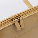 GUCCI Tote Bag Leather Beige Gold Tone 002 1122 2684 Auth ep15761-17