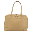 GUCCI Tote Bag Leather Beige Gold Tone 002 1122 2684 Auth ep15761-13